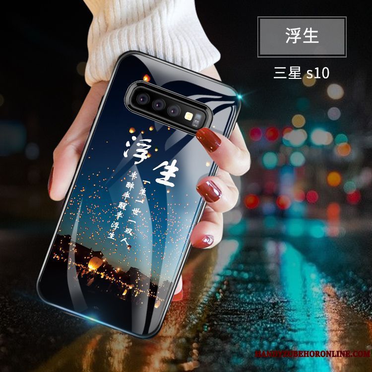 Skal Samsung Galaxy S10 Kreativa Fallskydd Par, Fodral Samsung Galaxy S10 Påsar Trend Varumärke Personlighet