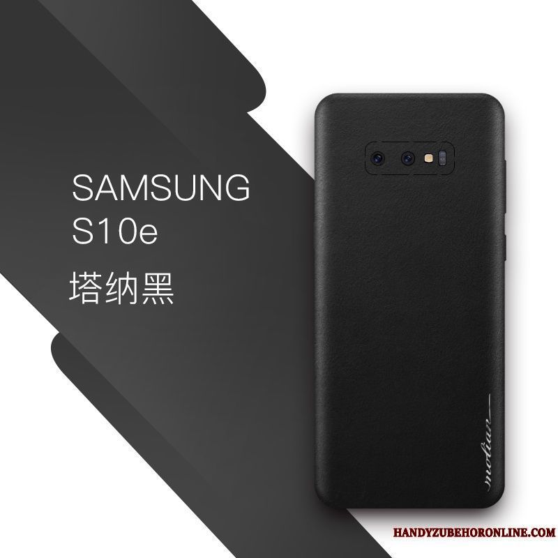 Skal Samsung Galaxy S10e Kreativa Slim Blå, Fodral Samsung Galaxy S10e Läder Telefon
