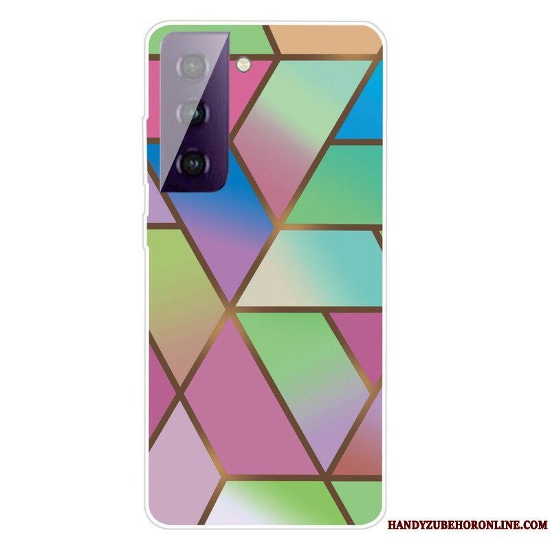 Skal Samsung Galaxy S21 FE Geometrisk Marmor