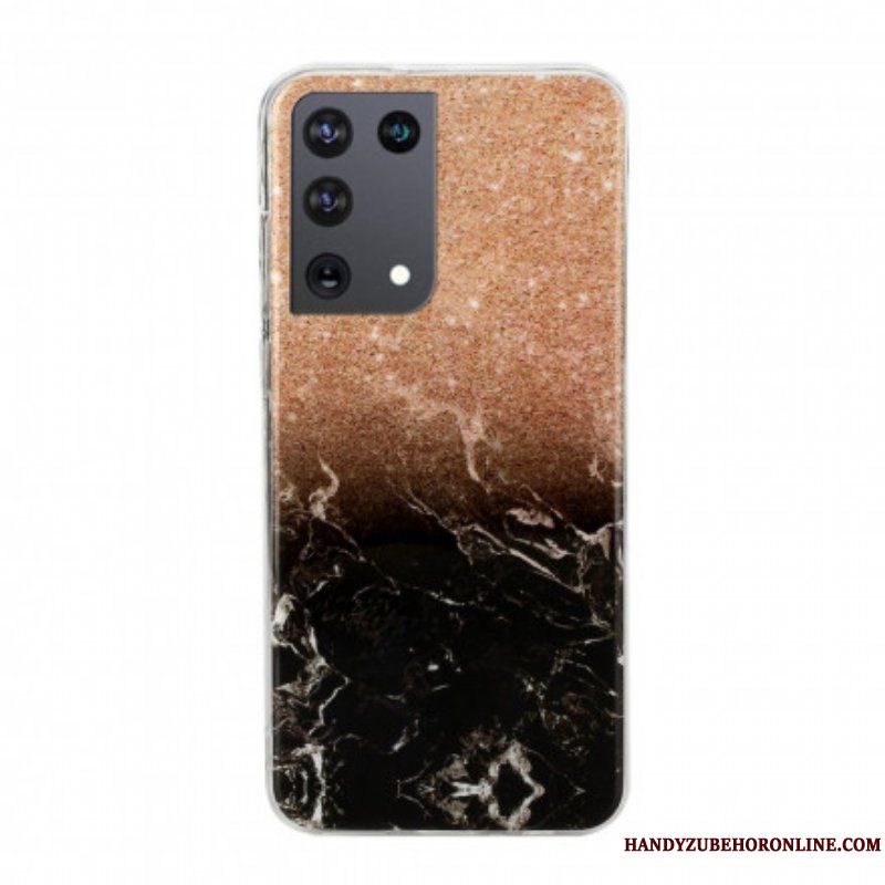 Skal Samsung Galaxy S21 Ultra 5G Marmor Glitter Gradienter