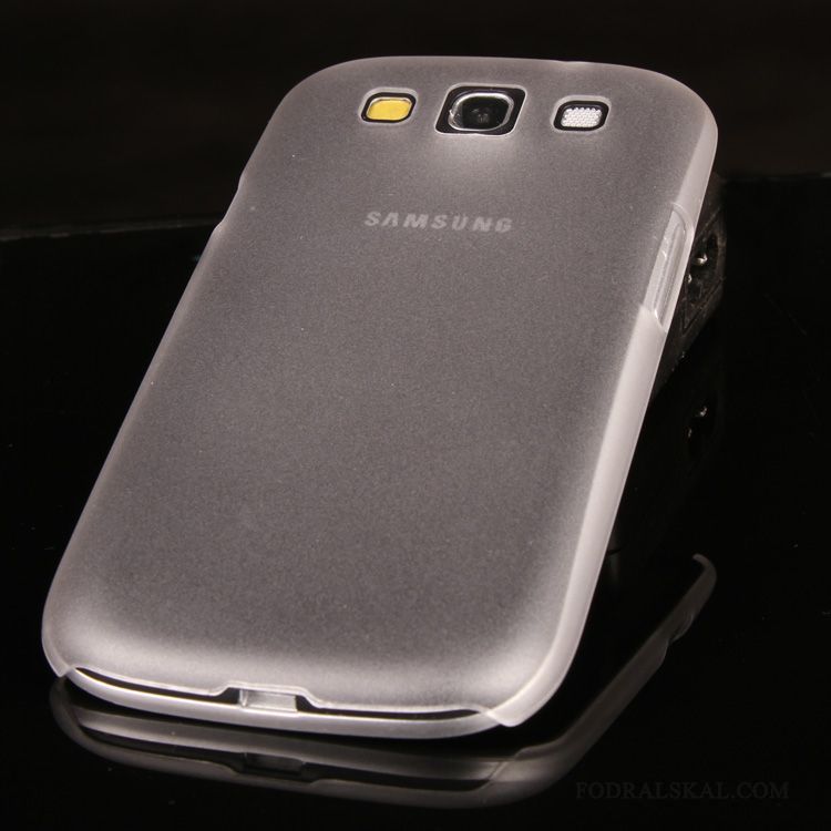 Skal Samsung Galaxy S3 Skydd Slim Nubuck, Fodral Samsung Galaxy S3 Transparent Rosa