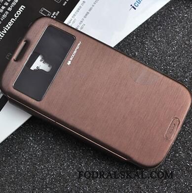 Skal Samsung Galaxy S4 Läderfodral Fallskyddtelefon, Fodral Samsung Galaxy S4 Mjuk Hård Gul