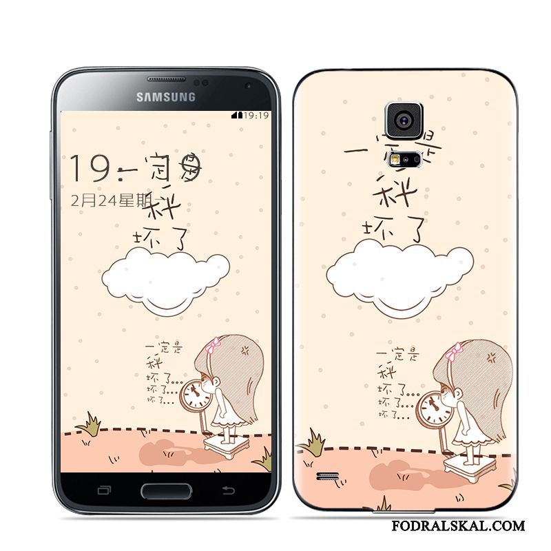 Skal Samsung Galaxy S5 Blå Bakre Omslag, Fodral Samsung Galaxy S5 Telefon