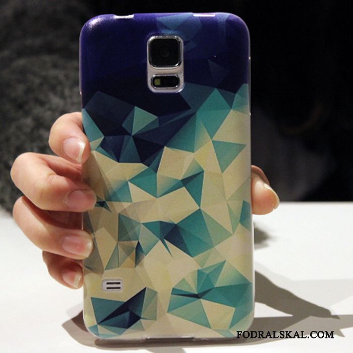 Skal Samsung Galaxy S5 Mjuk Telefon Fallskydd, Fodral Samsung Galaxy S5 Skydd Ljusblå
