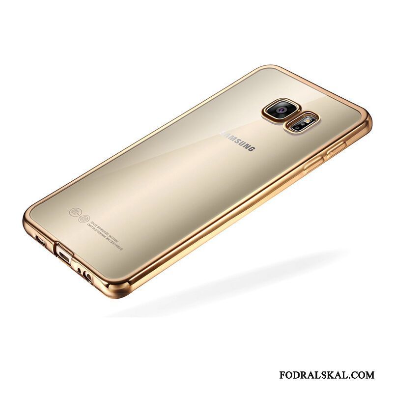 Skal Samsung Galaxy S6 Mjuk Rosatelefon, Fodral Samsung Galaxy S6 Skydd Transparent Plating