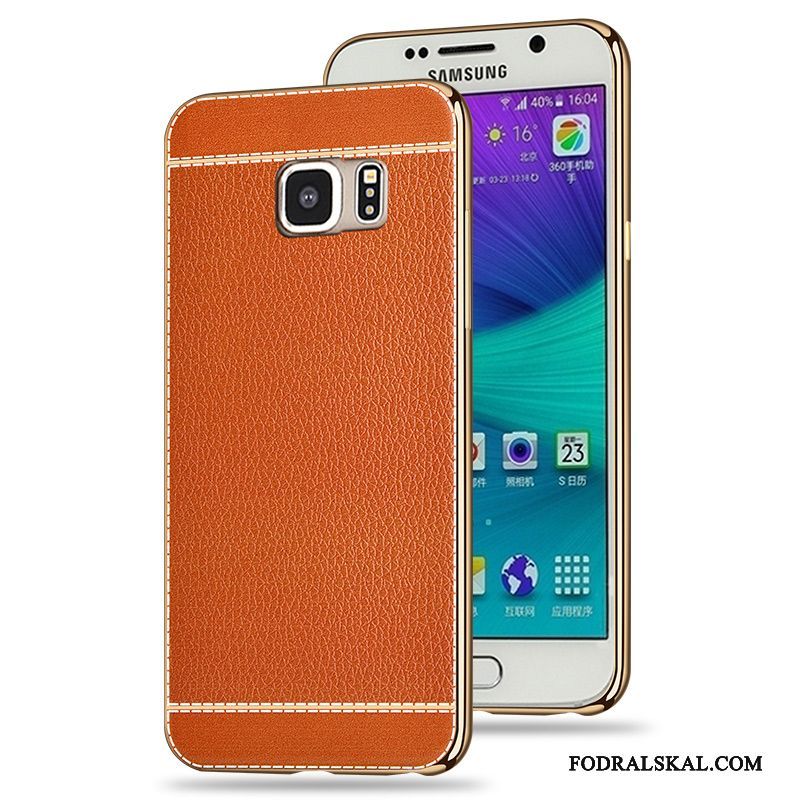 Skal Samsung Galaxy S6 Påsar Röd Mönster, Fodral Samsung Galaxy S6 Silikon Plating Fallskydd