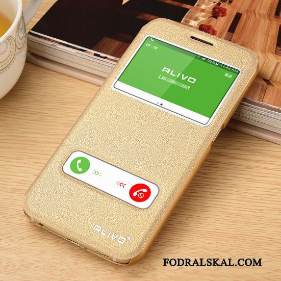 Skal Samsung Galaxy S6 Skydd Grön, Fodral Samsung Galaxy S6 Läderfodral
