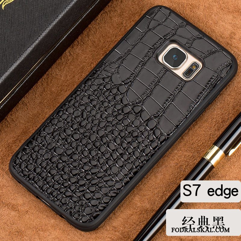 Skal Samsung Galaxy S7 Edge Kreativa Personlighet Elegant, Fodral Samsung Galaxy S7 Edge Läderfodral Telefon Fallskydd