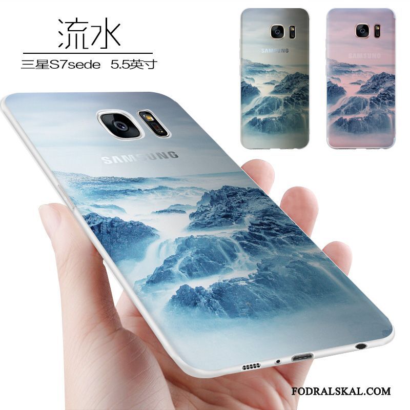 Skal Samsung Galaxy S7 Edge Kreativa Personlighet Purpur, Fodral Samsung Galaxy S7 Edge Silikon Telefon Trend