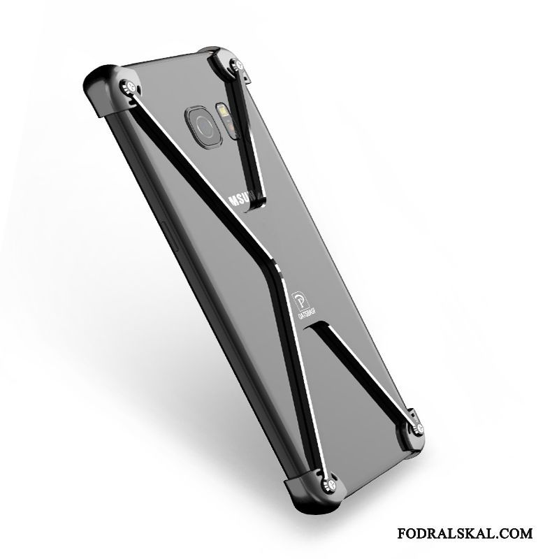 Skal Samsung Galaxy S7 Edge Kreativa Ring Frame, Fodral Samsung Galaxy S7 Edge Metall Rosatelefon