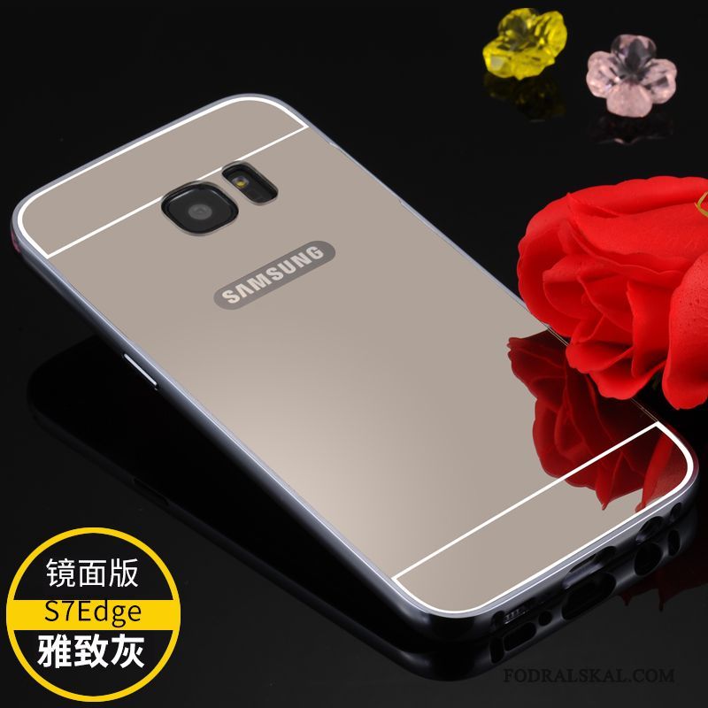 Skal Samsung Galaxy S7 Edge Metall Telefon Frame, Fodral Samsung Galaxy S7 Edge Skydd Trend Fallskydd
