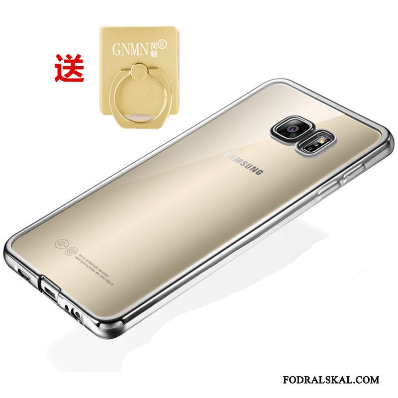 Skal Samsung Galaxy S7 Edge Mjuk Silvertelefon, Fodral Samsung Galaxy S7 Edge Skydd Transparent