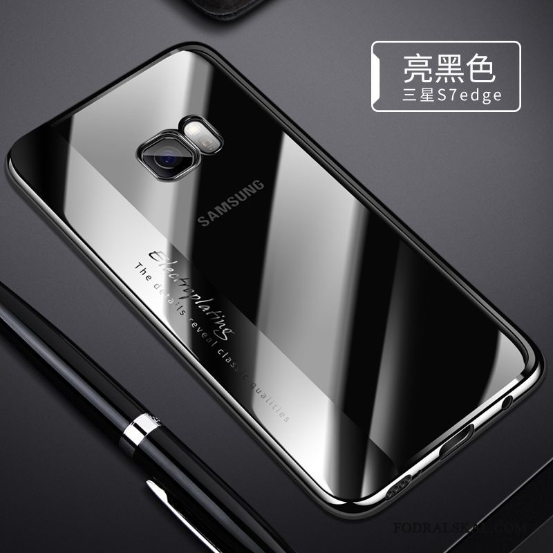 Skal Samsung Galaxy S7 Edge Mjuk Telefon Transparent, Fodral Samsung Galaxy S7 Edge Silikon Fallskydd Slim