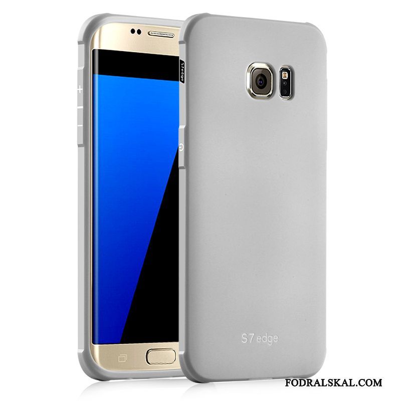Skal Samsung Galaxy S7 Edge Mjuk Trend Svart, Fodral Samsung Galaxy S7 Edge Skydd Fallskyddtelefon