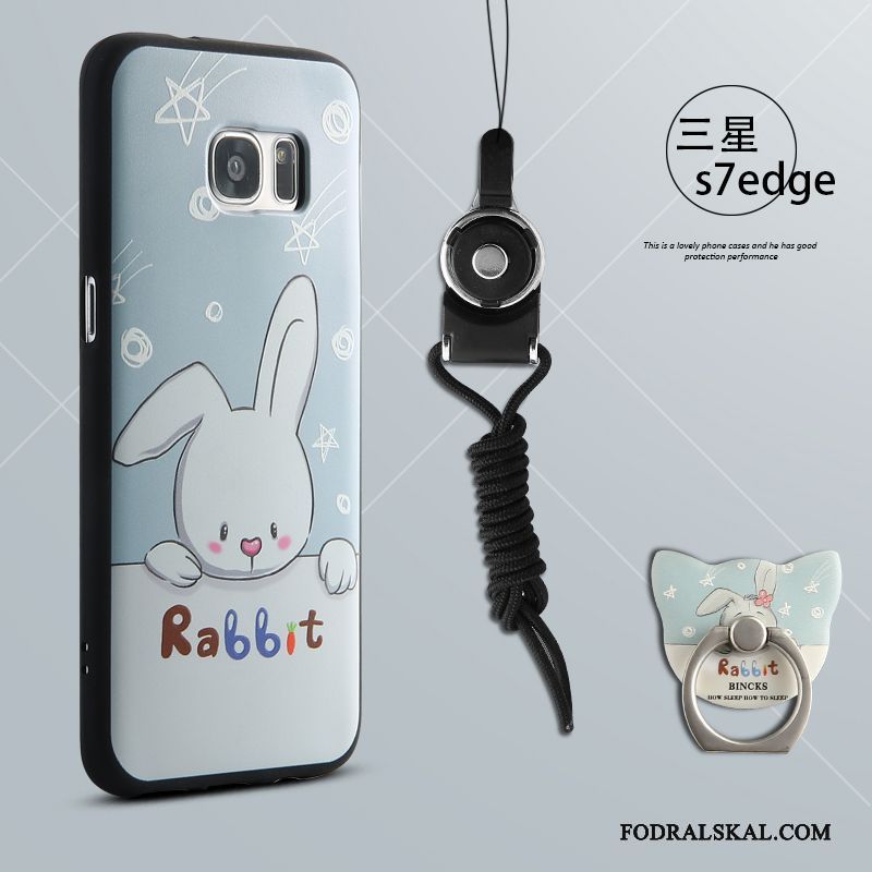 Skal Samsung Galaxy S7 Edge Påsar Personlighet Ljusblå, Fodral Samsung Galaxy S7 Edge Kreativa Telefon