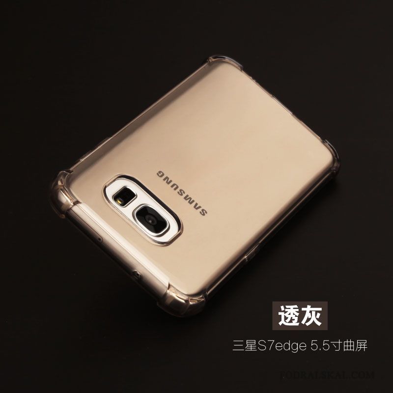 Skal Samsung Galaxy S7 Edge Påsar Pratkvarn Silver, Fodral Samsung Galaxy S7 Edge Skydd Lätt Och Tunt Fallskydd