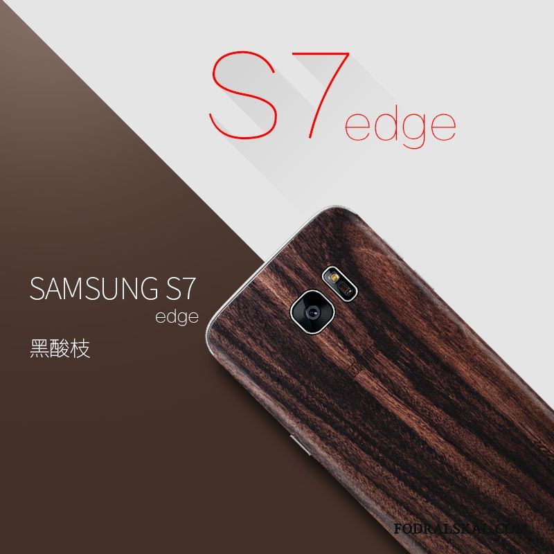 Skal Samsung Galaxy S7 Edge Påsar Slimtelefon, Fodral Samsung Galaxy S7 Edge Skydd Massivt Trä