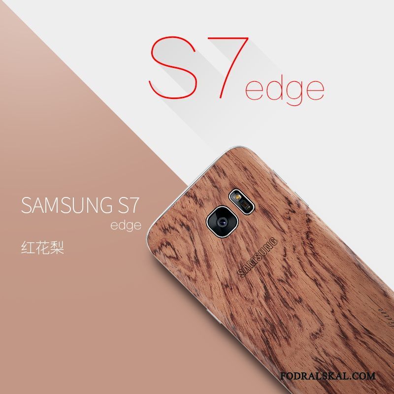 Skal Samsung Galaxy S7 Edge Påsar Slimtelefon, Fodral Samsung Galaxy S7 Edge Skydd Massivt Trä