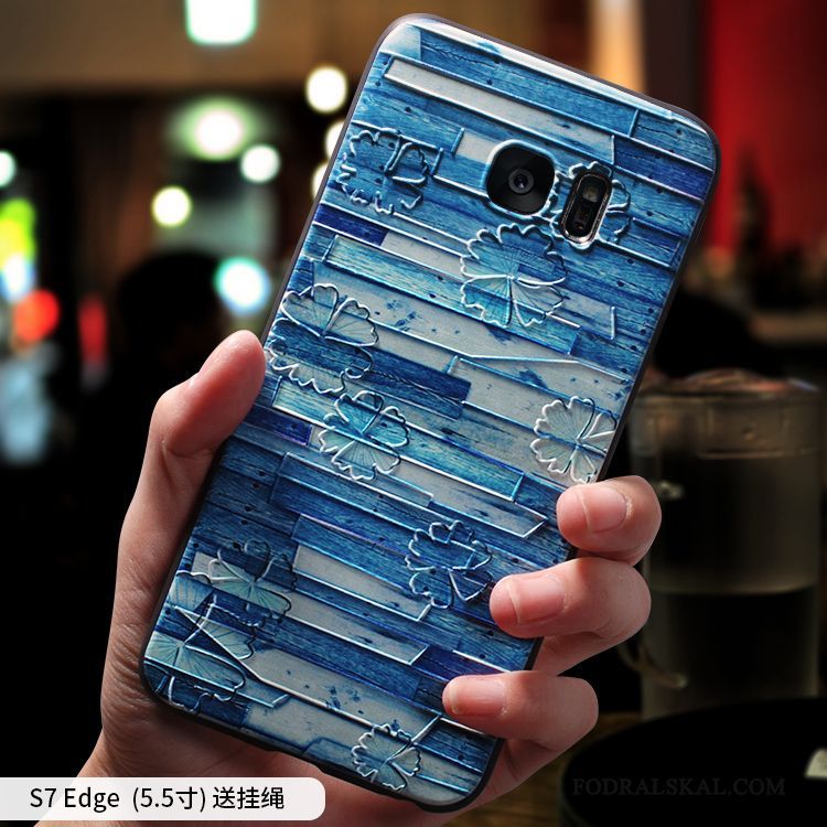 Skal Samsung Galaxy S7 Edge Påsar Telefon Fallskydd, Fodral Samsung Galaxy S7 Edge Silikon Personlighet