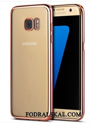 Skal Samsung Galaxy S7 Edge Påsar Telefon Silver, Fodral Samsung Galaxy S7 Edge Silikon Fallskydd