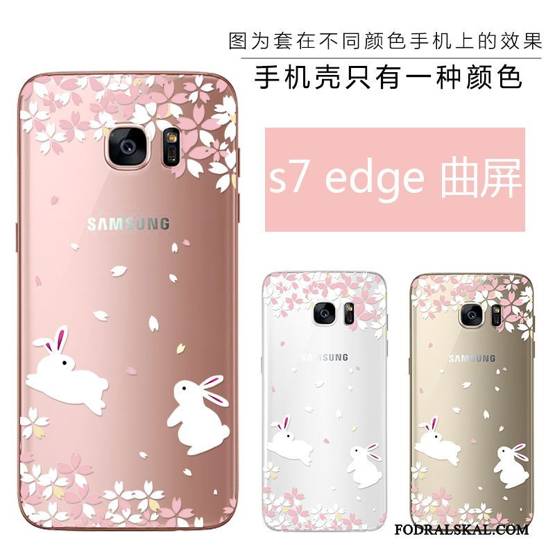 Skal Samsung Galaxy S7 Edge Skydd Skönhet Rosa, Fodral Samsung Galaxy S7 Edge Lättnad Ny Fallskydd