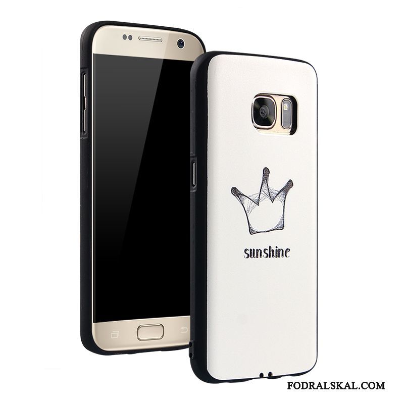 Skal Samsung Galaxy S7 Färg Fallskydd Hängsmycken, Fodral Samsung Galaxy S7 Tecknat Telefon