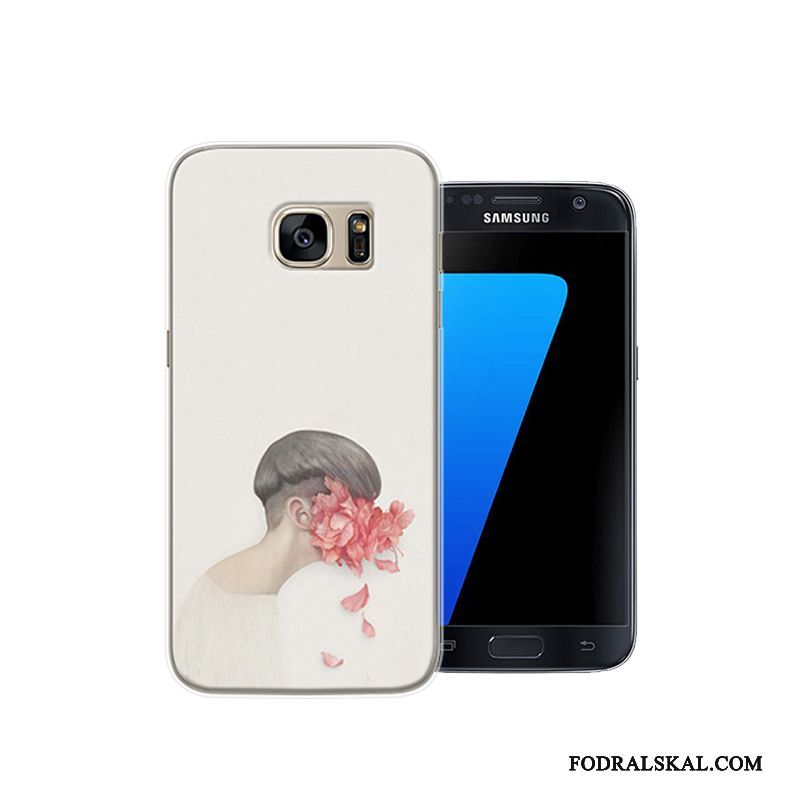Skal Samsung Galaxy S7 Kreativa Fallskyddtelefon, Fodral Samsung Galaxy S7 Skydd Rosa Personlighet