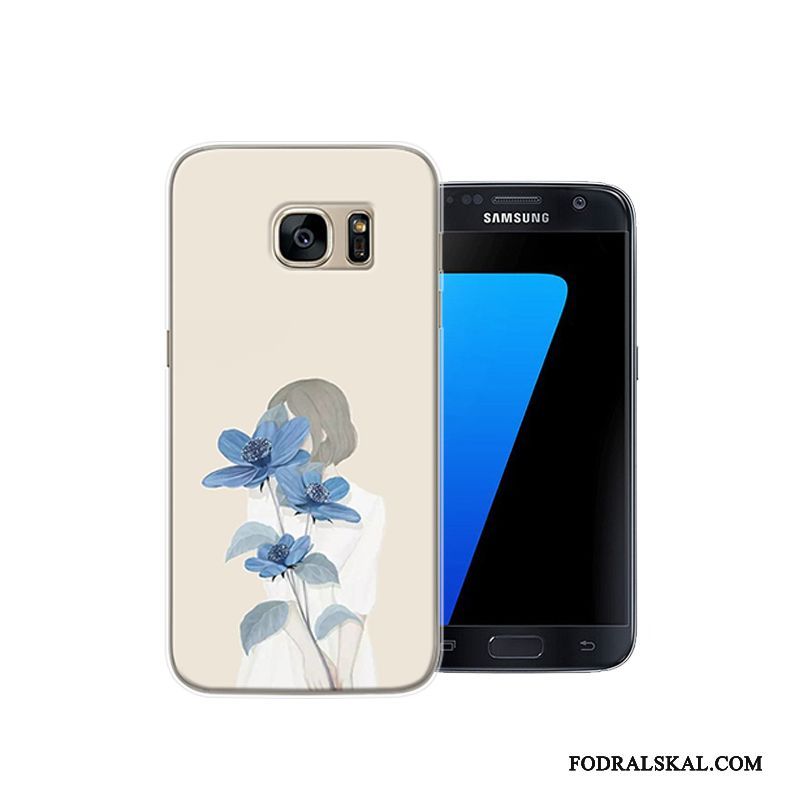 Skal Samsung Galaxy S7 Kreativa Fallskyddtelefon, Fodral Samsung Galaxy S7 Skydd Rosa Personlighet
