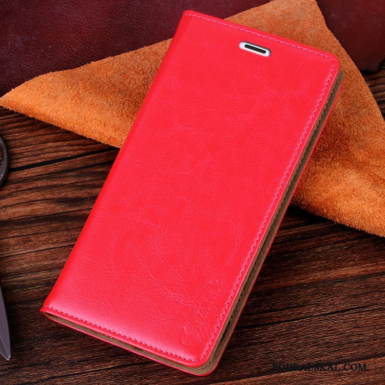 Skal Samsung Galaxy S7 Läderfodral Fallskyddtelefon, Fodral Samsung Galaxy S7 Skydd Röd