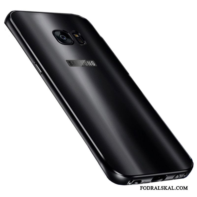 Skal Samsung Galaxy S7 Metall Fallskyddtelefon, Fodral Samsung Galaxy S7 Skydd Blå Frame