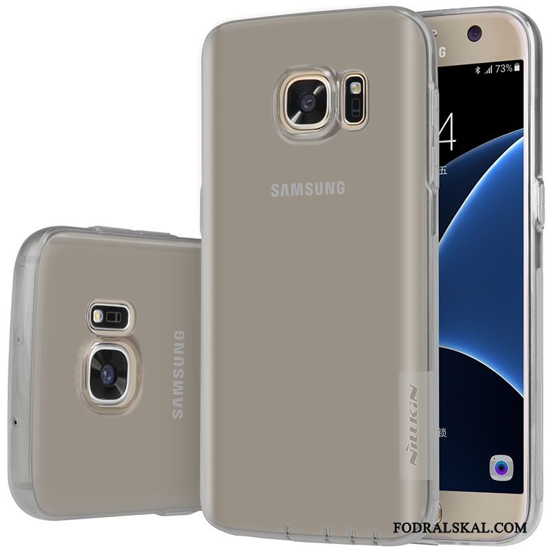 Skal Samsung Galaxy S7 Mjuk Transparenttelefon, Fodral Samsung Galaxy S7 Silikon Rosa Guld