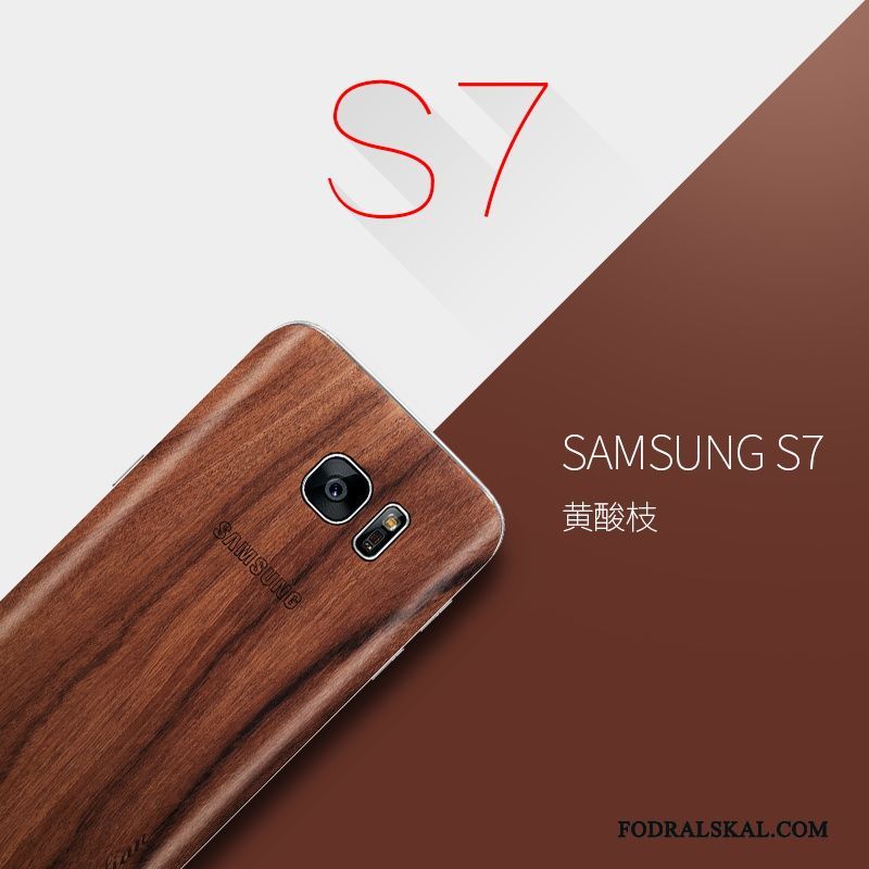 Skal Samsung Galaxy S7 Påsar Massivt Trätelefon, Fodral Samsung Galaxy S7 Skydd Slim