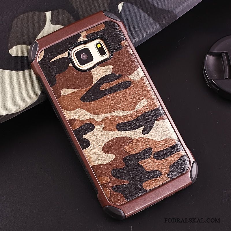 Skal Samsung Galaxy S7 Silikon Fallskydd Kamouflage, Fodral Samsung Galaxy S7 Ringtelefon