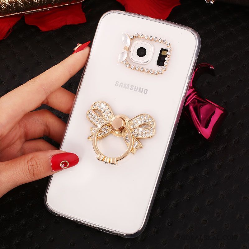 Skal Samsung Galaxy S7 Silikon Ring Fallskydd, Fodral Samsung Galaxy S7 Mjuk Guld