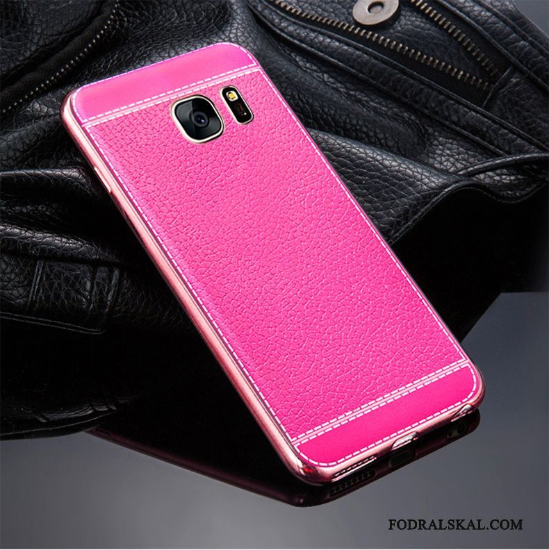 Skal Samsung Galaxy S7 Silikon Telefon Fallskydd, Fodral Samsung Galaxy S7 Skydd Röd