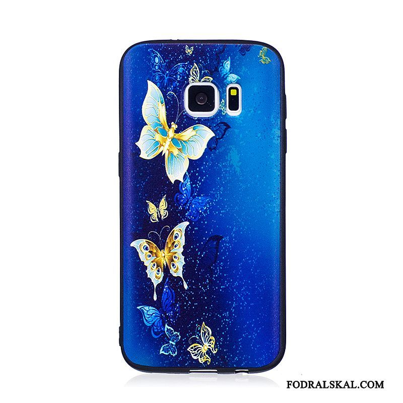 Skal Samsung Galaxy S7 Skydd Gröntelefon, Fodral Samsung Galaxy S7 Tecknat Trend