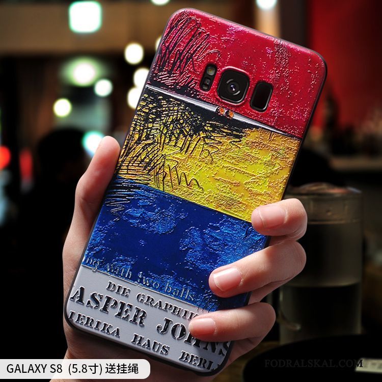 Skal Samsung Galaxy S8 Kreativa Nubucktelefon, Fodral Samsung Galaxy S8 Mjuk Fallskydd Personlighet