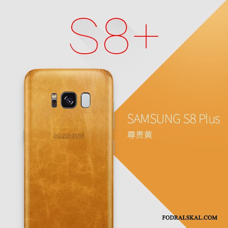 Skal Samsung Galaxy S8+ Kreativa Orange Slim, Fodral Samsung Galaxy S8+ Påsar Telefon Gul