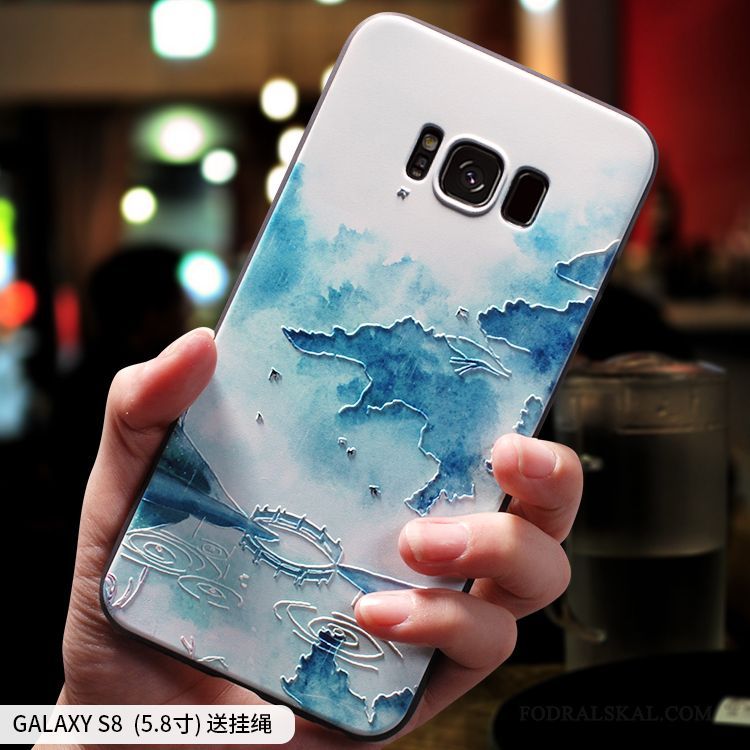 Skal Samsung Galaxy S8 Kreativa Personlighet Grön, Fodral Samsung Galaxy S8 Påsar Telefon Kinesisk Stil