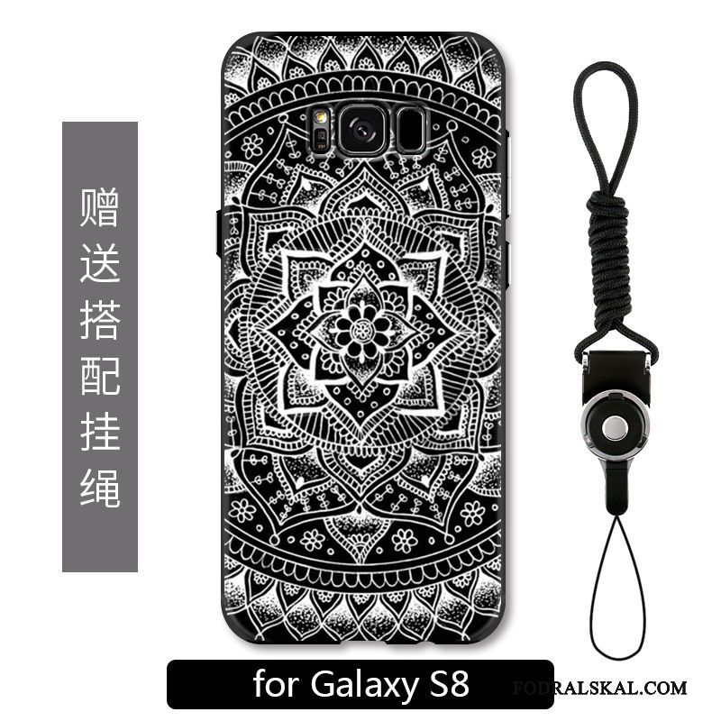 Skal Samsung Galaxy S8 Lättnad Blommor Enkel, Fodral Samsung Galaxy S8 Skydd Personlighet Totem