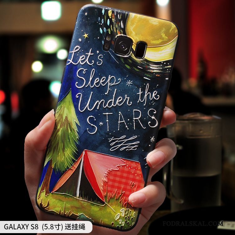 Skal Samsung Galaxy S8 Mjuk Purpurtelefon, Fodral Samsung Galaxy S8 Kreativa Personlighet Fallskydd