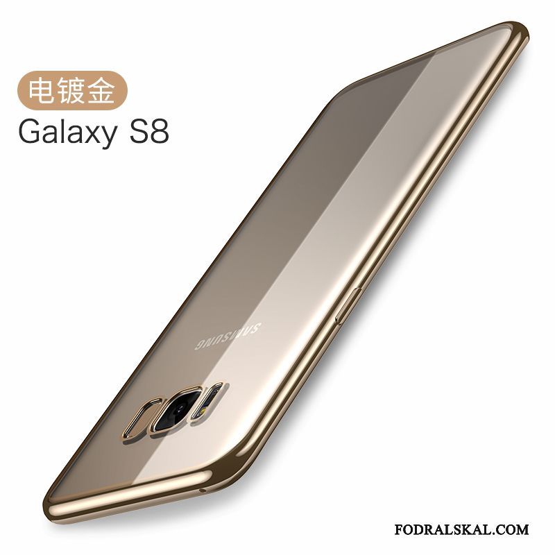 Skal Samsung Galaxy S8 Mjuk Telefon Trend, Fodral Samsung Galaxy S8 Silikon Transparent Blå
