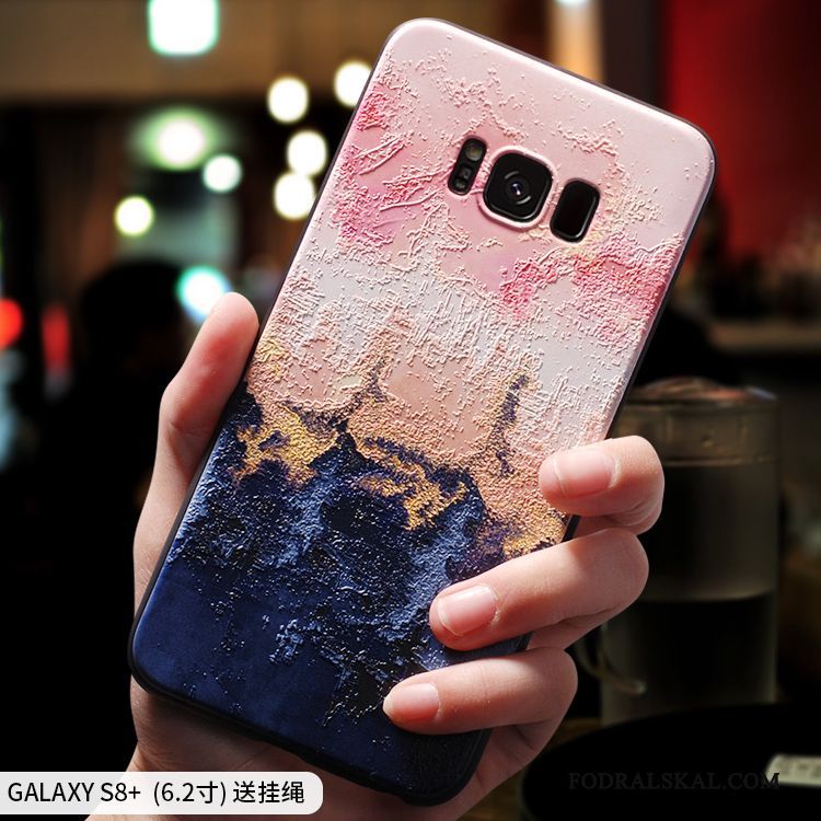 Skal Samsung Galaxy S8+ Mjuk Trend Fallskydd, Fodral Samsung Galaxy S8+ Kreativa Rosa Personlighet