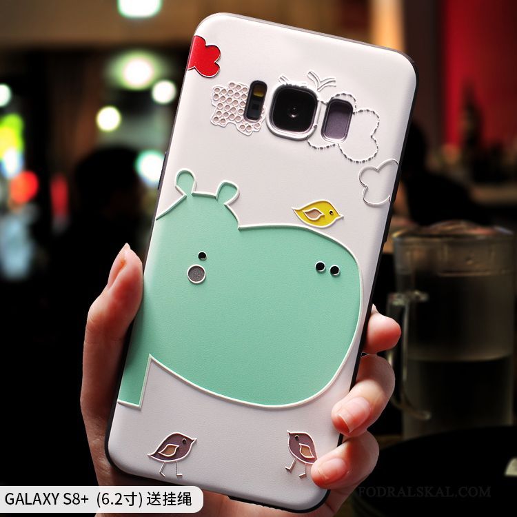 Skal Samsung Galaxy S8+ Påsar Ljus Grön, Fodral Samsung Galaxy S8+ Skydd Hängsmycken Kyla