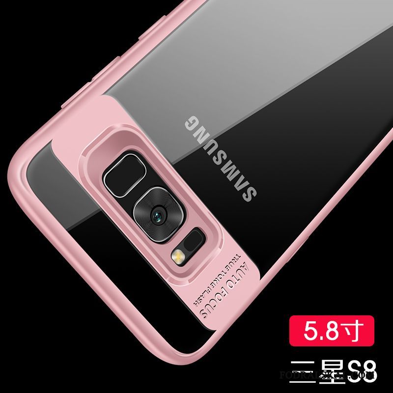 Skal Samsung Galaxy S8 Silikon Fallskydd Röd, Fodral Samsung Galaxy S8 Skydd Telefon