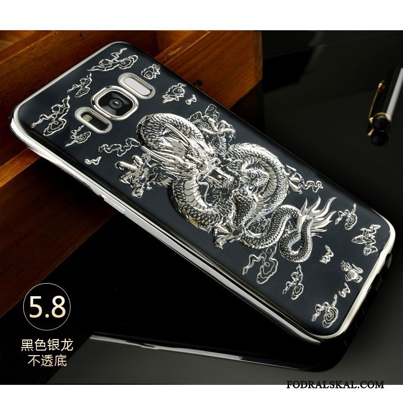 Skal Samsung Galaxy S8+ Silikon Fallskydd Trend, Fodral Samsung Galaxy S8+ Skydd Telefon Kinesisk Drake