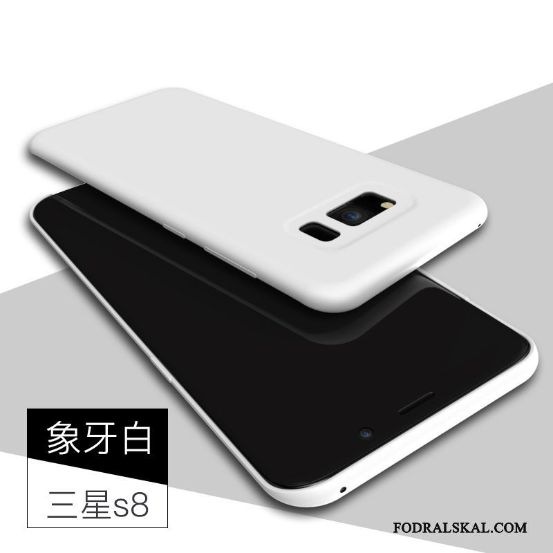 Skal Samsung Galaxy S8 Silikon Purpur Fallskydd, Fodral Samsung Galaxy S8 Mjuk Telefon