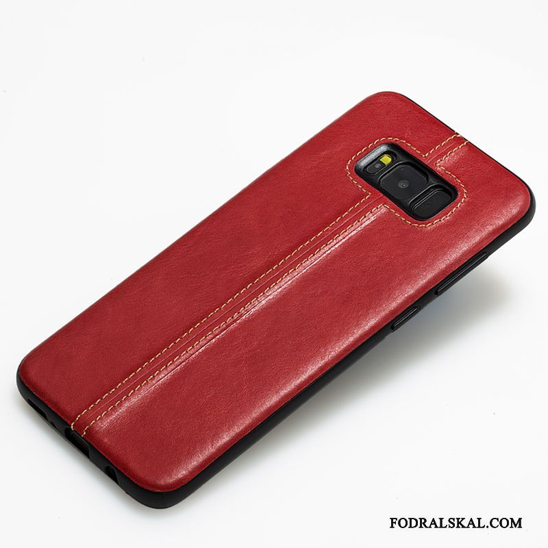 Skal Samsung Galaxy S8+ Silikon Telefon Röd, Fodral Samsung Galaxy S8+ Läderfodral