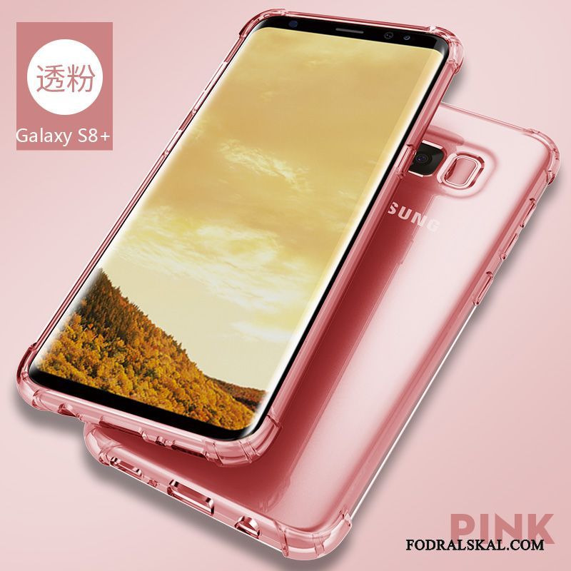Skal Samsung Galaxy S8+ Skydd Fallskyddtelefon, Fodral Samsung Galaxy S8+ Mjuk Transparent Silver