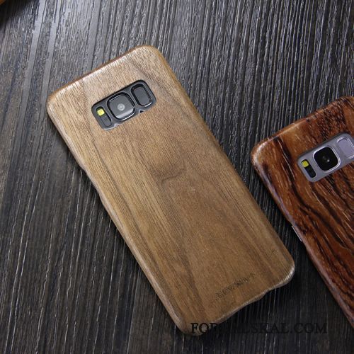 Skal Samsung Galaxy S8+ Wood Kaki Slim, Fodral Samsung Galaxy S8+ Skydd Massivt Trä Trend Varumärke